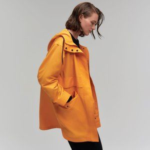 Everlane Orange Raincoat Size Small